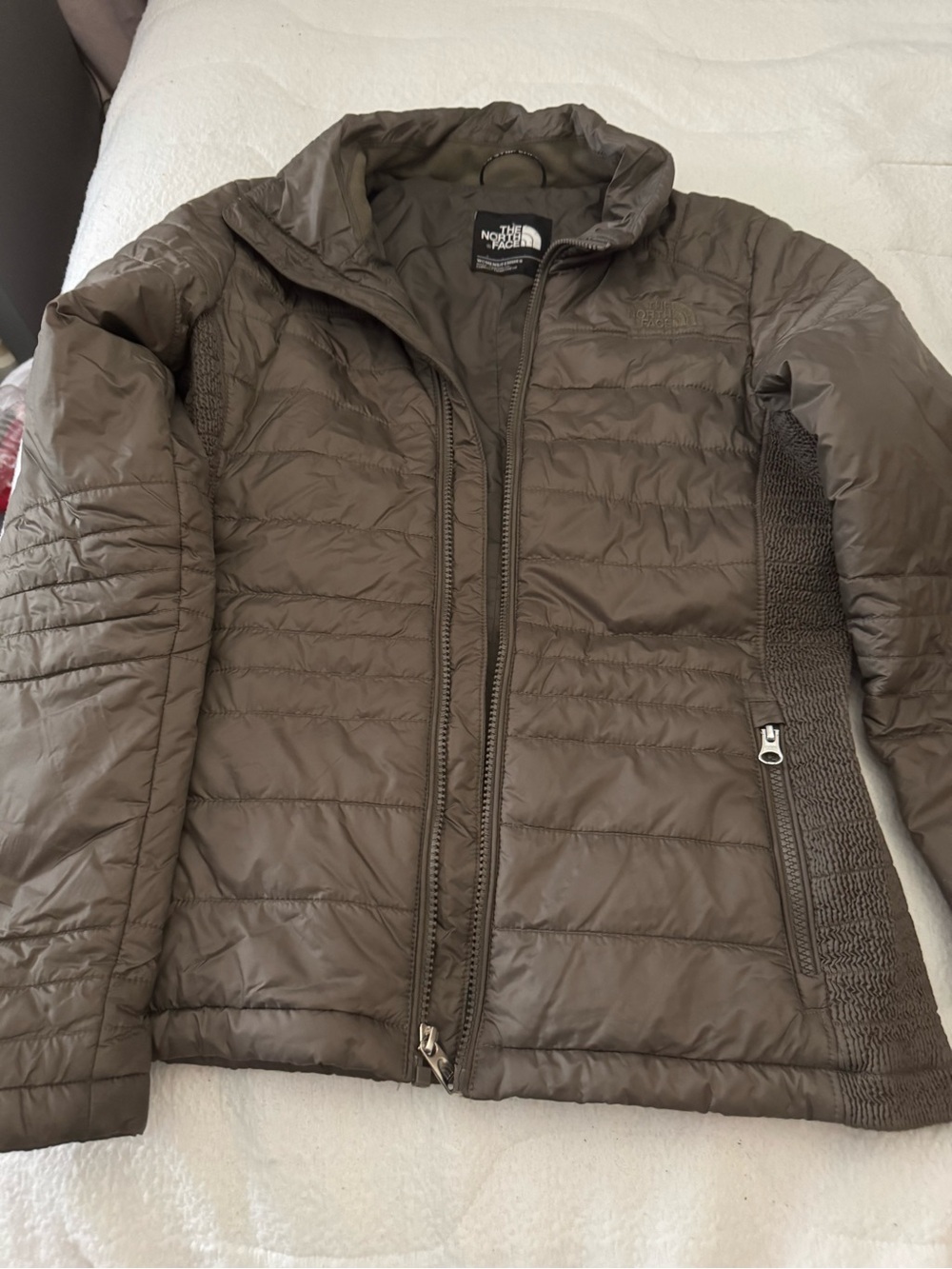 The North Face Women's Quilted Jacket in brown